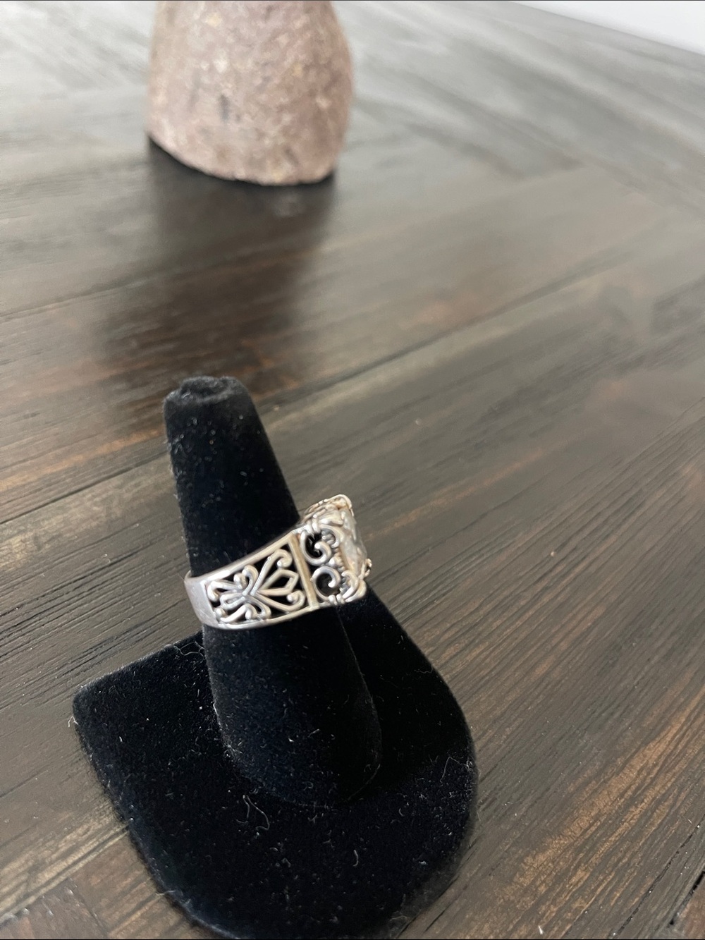 Silpada Cubic zirconia and silver ring size 7 - Picture 2 of 5
